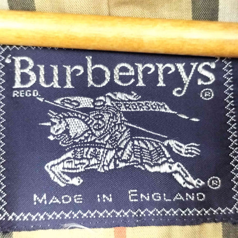 バーバリーズ BURBERRYS 70-80S MADE IN ENGLAND トレンチコート ノバチェック メンズ