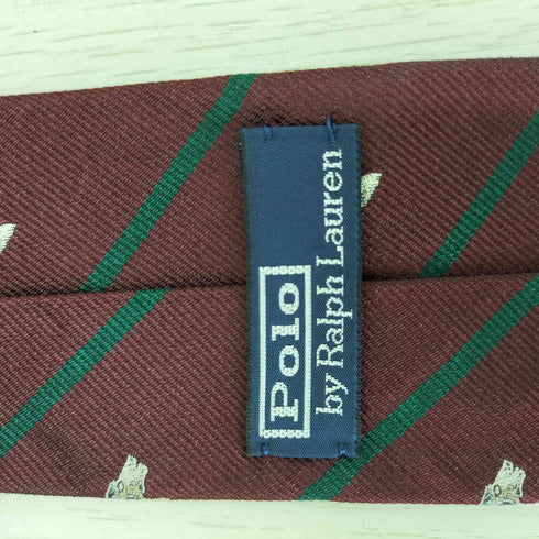 ポロバイラルフローレン Polo by RALPH LAUREN 総柄刺繍ネクタイ メンズ
