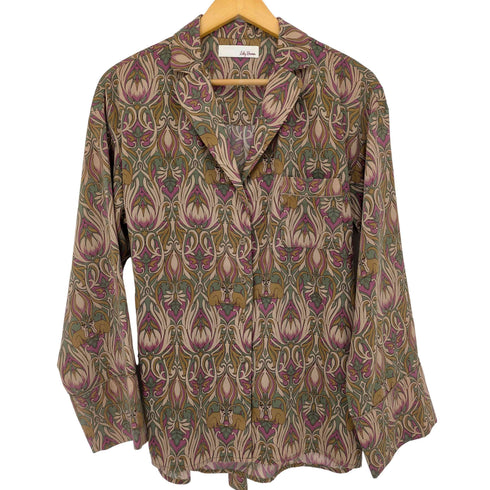 リリーブラウン Lily Brown 18AW オリエンタルモンキー柄ラメシャツ レディース FREE