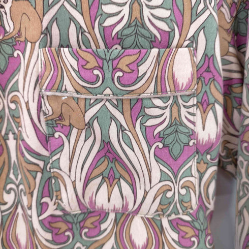 リリーブラウン Lily Brown 18AW オリエンタルモンキー柄ラメシャツ レディース FREE