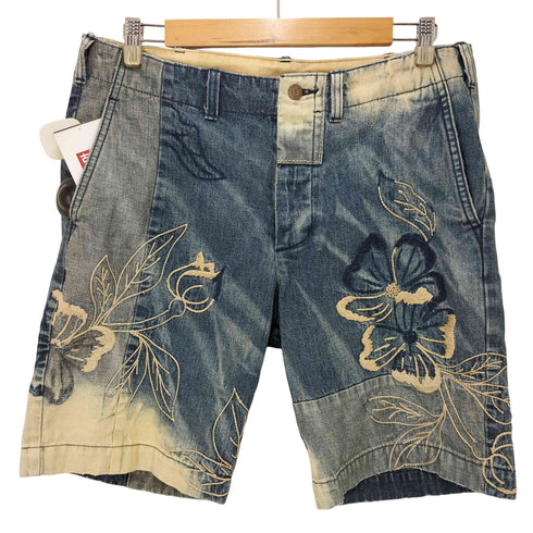 デニムアンドサプライ ラルフローレン DENIM & SUPPLY RALPH LAUREN フラワー刺繍デニムハーフパンツ メンズ 32