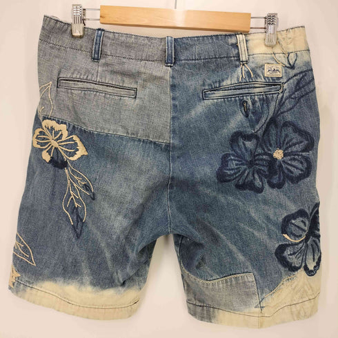 デニムアンドサプライ ラルフローレン DENIM & SUPPLY RALPH LAUREN フラワー刺繍デニムハーフパンツ メンズ 32
