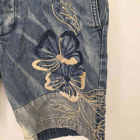 デニムアンドサプライ ラルフローレン DENIM & SUPPLY RALPH LAUREN フラワー刺繍デニムハーフパンツ メンズ 32