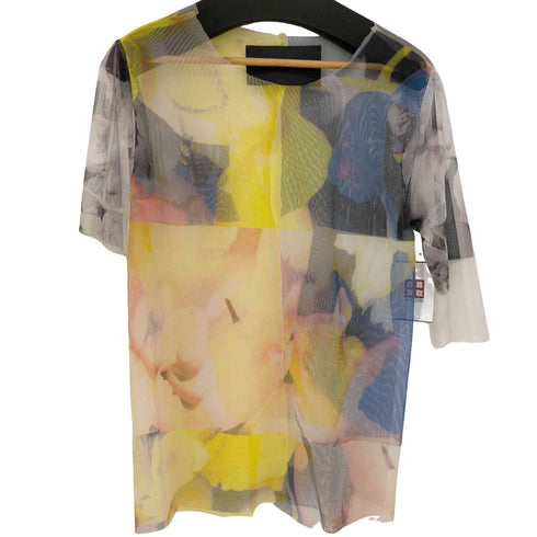 vladimir karaleev マーブル柄 S/S シアーカットソー レディース
