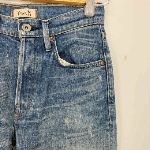 ヤヌーク YANUK デニムストレートパンツ レディース 22