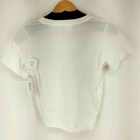 1WOL7ILO エンジェルプリント 切替 S/S Tシャツ レディース
