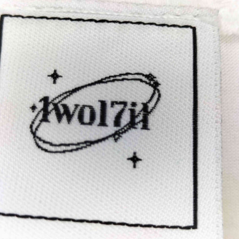 1WOL7ILO エンジェルプリント 切替 S/S Tシャツ レディース
