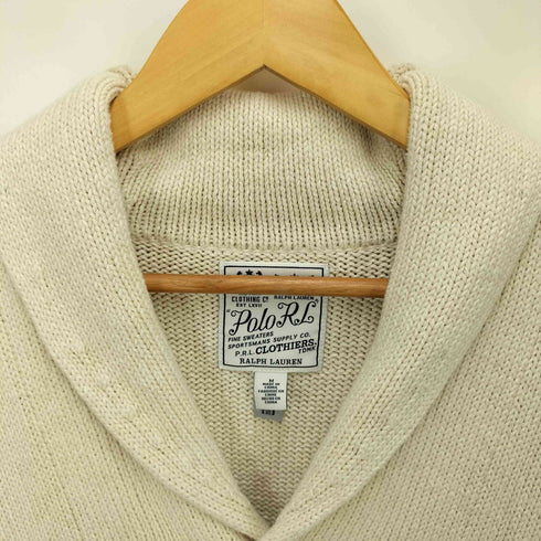 ポロラルフローレン POLO RALPH LAUREN コットンリネンレターマンカーディガン メンズ M