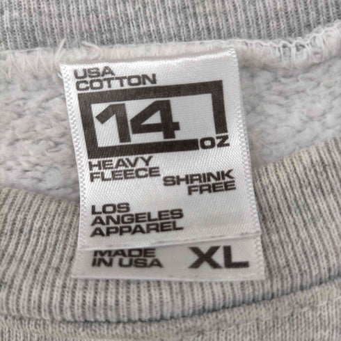 ロサンゼルスアパレル Los Angeles Apparel USA製 無地 14オンス クルーネック スウェット メンズ JPN:XL