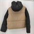 ザラ ZARA バイカラ― ショート 中綿ジャケット レディース import:M