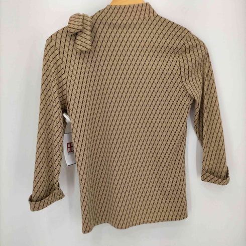 カルバンクライン CALVIN KLEIN ボウタイ総柄ブラウス レディース