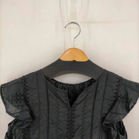 スローブイエナ SLOBE IENA 刺繍フラワーフリルブラウス レディース