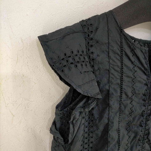スローブイエナ SLOBE IENA 刺繍フラワーフリルブラウス レディース