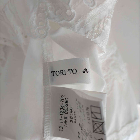 トリト TORI-TO ギャザー エリ スモック レディース JPN:36