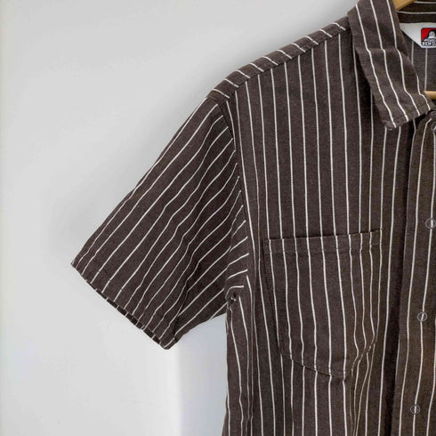 ベンデイビス BEN DAVIS ストライプ ワークシャツ メンズ JPN:M