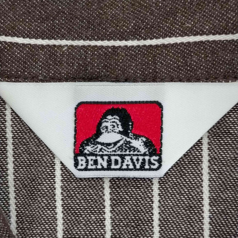 ベンデイビス BEN DAVIS ストライプ ワークシャツ メンズ JPN:M