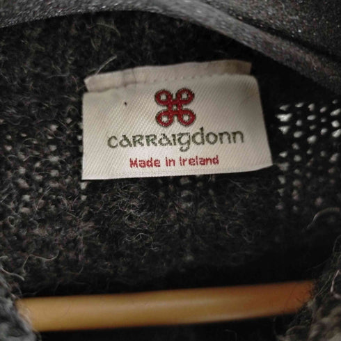 Carralgdonn アイルランド製 ハーフジップ アランニット メンズ