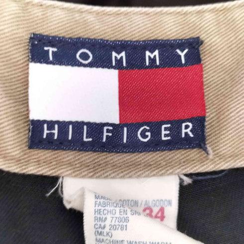 トミーヒルフィガー TOMMY HILFIGER 90s フラッグタグ 2タック チノパンツ メンズ 34