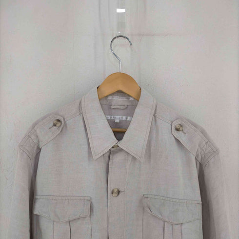 ペリーエリス PERRY ELLIS リネン混 フラップポケット ハーフコート メンズ JPN:L