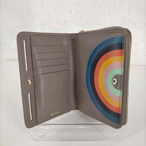 ポールスミス Paul Smith 二つ折り財布 レインボーストライプ レディース