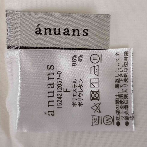 アニュアンス anuans ボリュームスリーブカットトップス レディース FREE