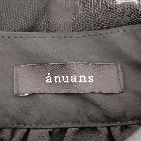 アニュアンス anuans ドットチュールボリュームブラウス レディース FREE