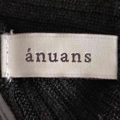 アニュアンス anuans ウールフィットリブタートルプルオーバー レディース FREE