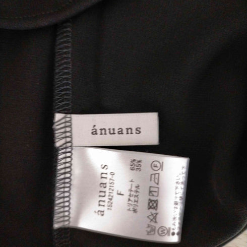 アニュアンス anuans ドレープネックカットトップス レディース FREE