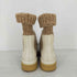 クロエ Chloe JAMIE ANKLE BOOTS EGGSHELL クレープソール フラット ソックス ブーティー レディース EUR:36 36E