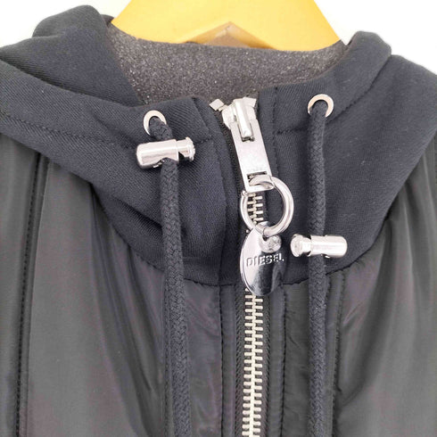 ディーゼル DIESEL 異素材切替フーデットジャケット メンズ import:M