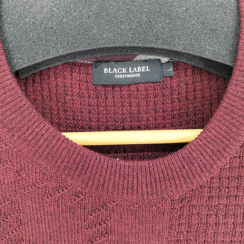 ブラックレーベルクレストブリッジ BLACK LABEL CRESTBRIDGE クルーネックアクリルニット メンズ import:L