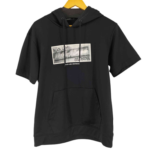 ブラックレーベルクレストブリッジ BLACK LABEL CRESTBRIDGE ロゴプリント S/S フーディー メンズ JPN:L