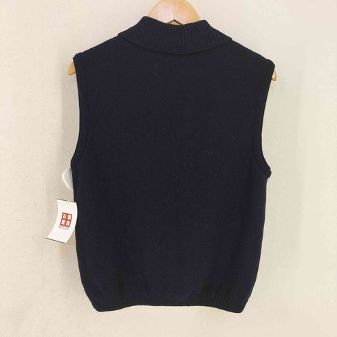 ジョルジオアルマーニ Giorgio Armani GOLF MADE IN ITALY デサント製 刺繍ロゴ ウールニットベスト レディース US:6