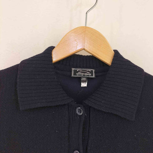 ジョルジオアルマーニ Giorgio Armani GOLF MADE IN ITALY デサント製 刺繍ロゴ ウールニットベスト レディース US:6