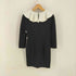 ジーヴィジーヴィ G.V.G.V. PONTE RUFFLE COLLAR DRESS レディース ONE SIZE