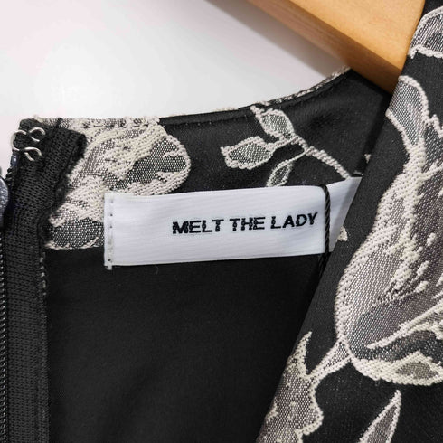 メルトザレディ Melt the lady フラワージャガードロングドレス flower jacquard long dress レディース FREE