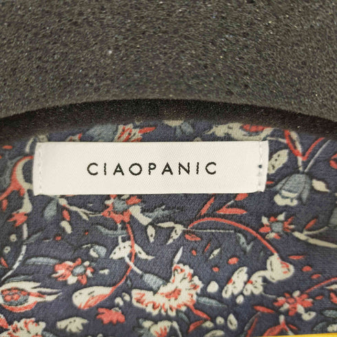 チャオパニック Ciaopanic サイドスリット 総柄L/Sマキシワンピース シアー 透け レディース FREE