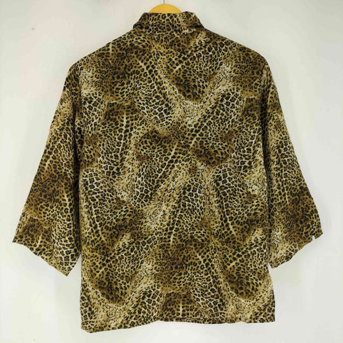 レオパード L/S ウールシャツ レディース