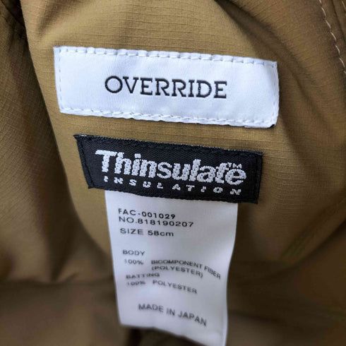 オーバーライド override Thinsulate サウナハット バケットハット レディース 58cm