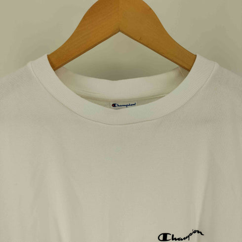 チャンピオン Champion REVERSE WEAVE スプリクトロゴ プリント クルーネック スウェット レディース import:M