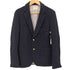ポールスミス Paul Smith ベトナム製 段返り3B ウール テーラードジャケット 紺ブレ 裏地ストライプ メンズ import:M