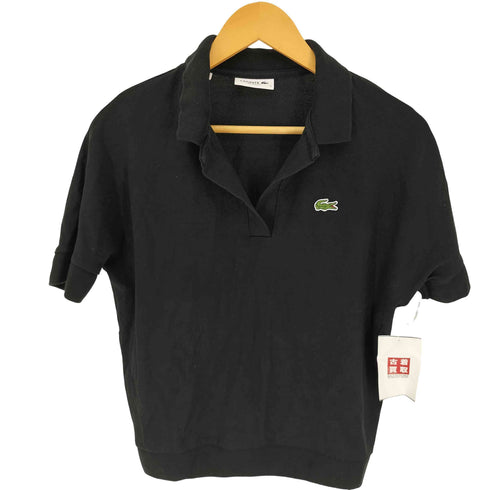 ラコステ LACOSTE RELAXED FIT クロップド スキッパー ポロシャツ レディース import:S