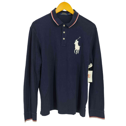 ポロラルフローレン POLO RALPH LAUREN ビッグポニー刺繍 ロングスリーブポロシャツ メンズ import:L