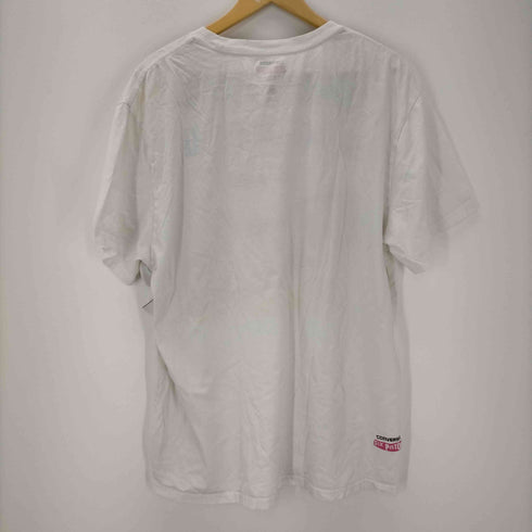 コンバース CONVERSE リバーシブル バンド プリント クルーネック半袖Tシャツ メンズ JPN:XXL