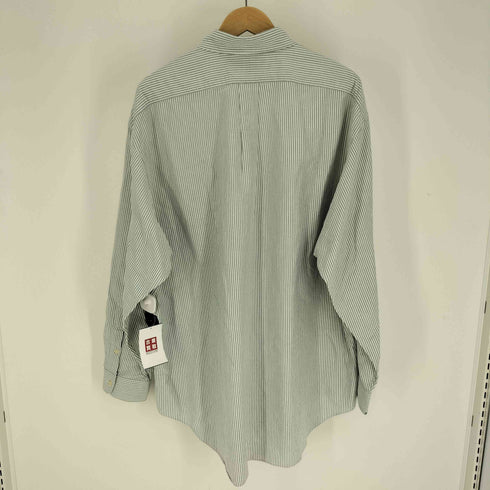 ラルフローレン RALPH LAUREN 90S BIG SHIRT ポニー刺繍 ストライプ B.D シャツ メンズ import:XL