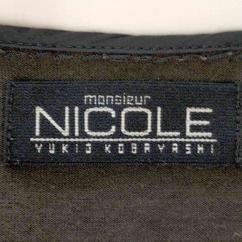 ニコル NICOLE フロント刺繍プルオーバー メンズ FREE