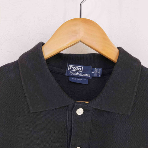 ポロバイラルフローレン Polo by RALPH LAUREN ビッグポニー刺繍 鹿の子ポロシャツ レディース import:L