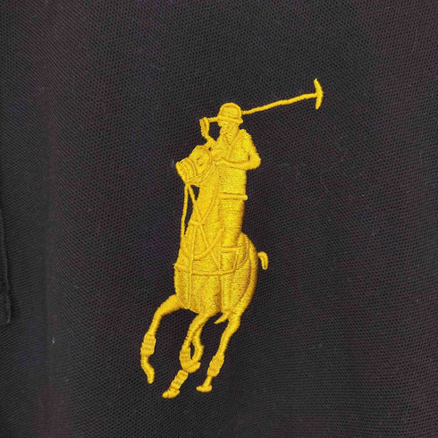 ポロバイラルフローレン Polo by RALPH LAUREN ビッグポニー刺繍 鹿の子ポロシャツ レディース import:L