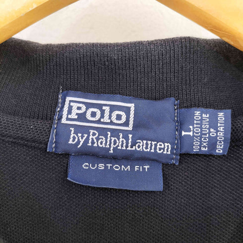 ポロバイラルフローレン Polo by RALPH LAUREN ビッグポニー刺繍 鹿の子ポロシャツ レディース import:L