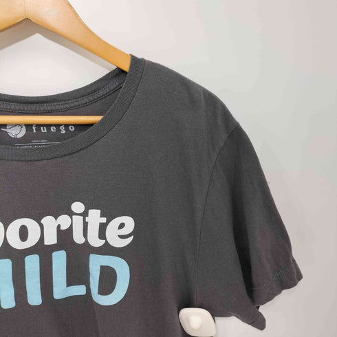 フロントプリントクルーネックTシャツ メンズ import:L